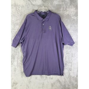 Cutter & Buck Colorado Rockies Polo Shirt Short Sleeve Men's 2xlt Purple Logo